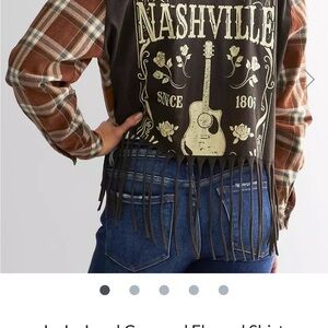 la la land crop flannel shirt from buckle